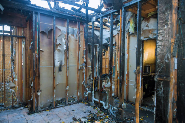 Professional Fire Damage Removal technician working in New Hackensack, NY